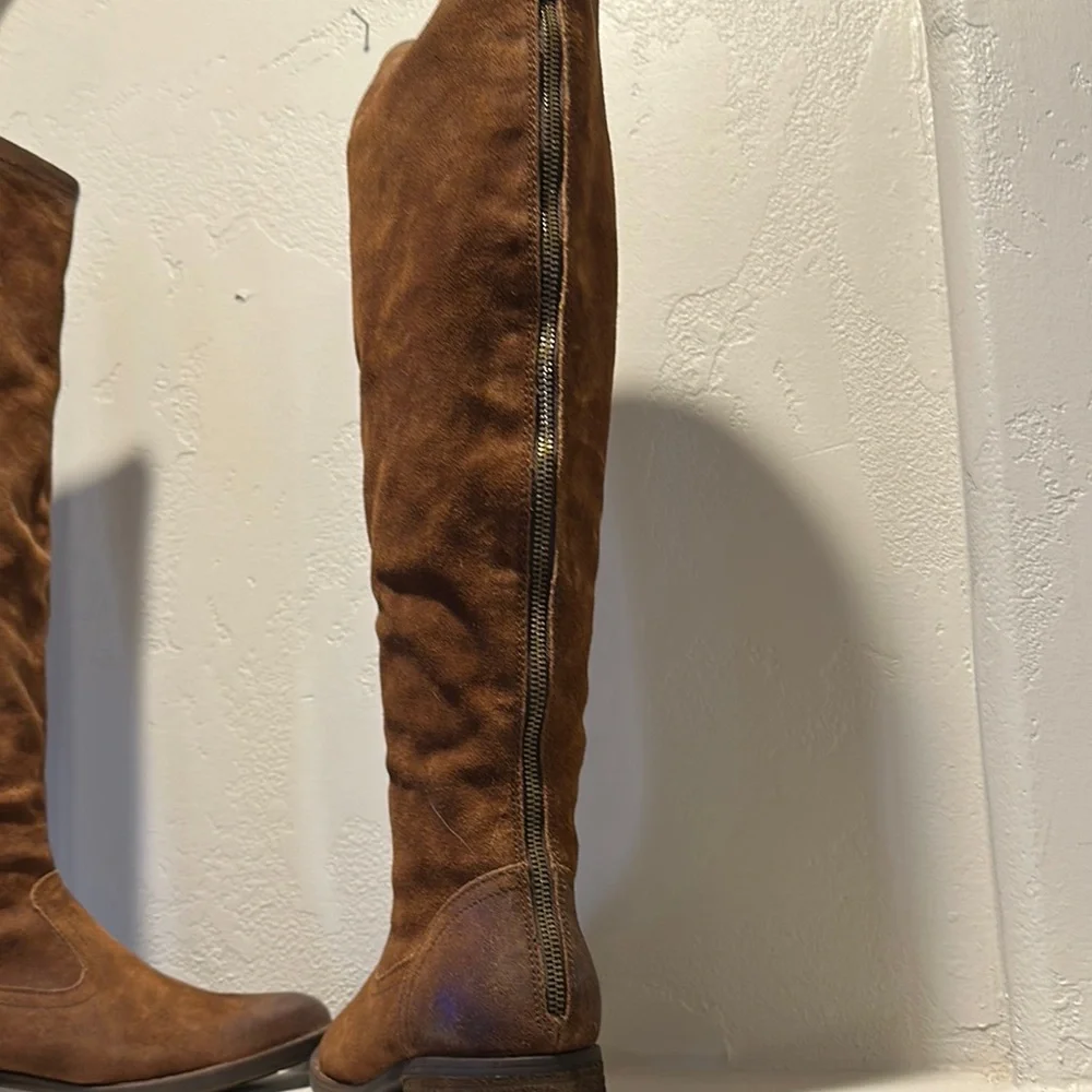 Born Over-the-Knee Suede Boots in Brown